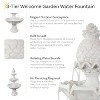 Sunnydaze Electric Fiberglass 3-Tier Welcome Pineapple Top Outdoor Water Fountain - 57" - 2 of 4