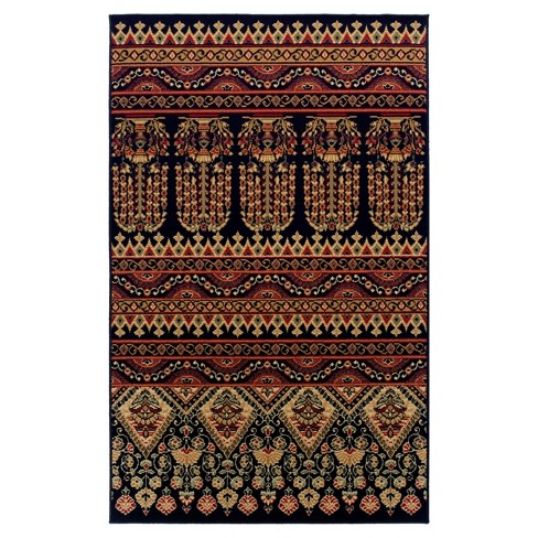 Paisley Machine Washable Faded Floral Border Medallion Area Rug