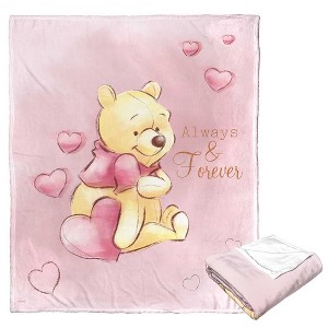 Disney Winnie the Pooh Love Always Pooh Silk Touch Throw Blanket 50x60 Inches - 1 of 4