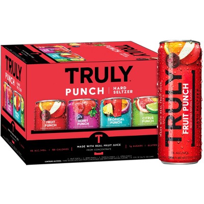 Truly Hard Seltzer Punch Mix Pack - 12pk/12 fl oz Slim Cans