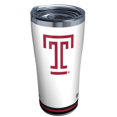 NCAA Temple Owls 20oz Arctic Stainless Steel Tumbler with Lid