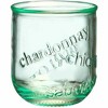 Amici Home Italian Recycled Green Vino Stemless Glass, 12-Ounce, Set of 4, Embossed Grape Varieties Motif - 2 of 4