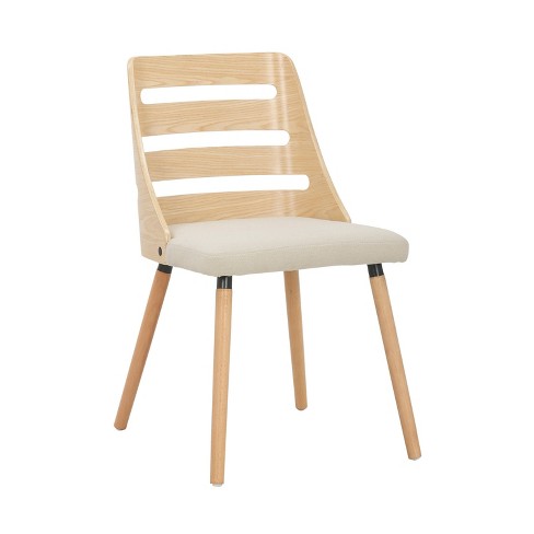 Trevi Mid-century Modern Dining Chair Polyester Cream - Lumisource ...