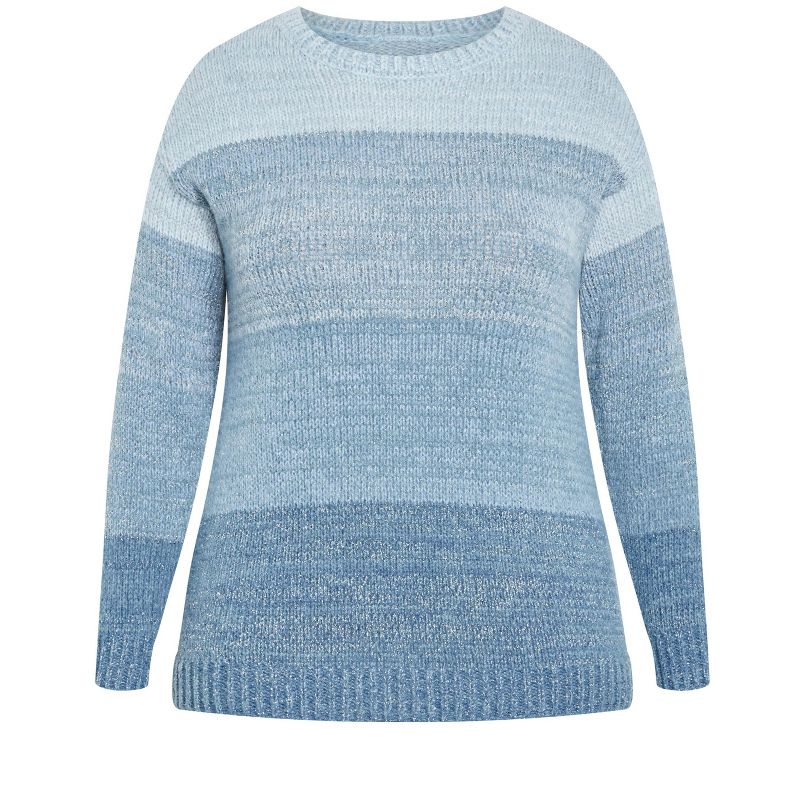 Women's Plus Size Reese Sweater - indigo | AVENUE, 5 of 8
