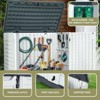 35 Cubic Feet Capacity Outdoor Storage Shed with Padlock Latch,Horizontal  Storage Box for Backyards,Light Gray - 3 of 4