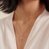 Crown Cross Necklace, Diamond Cross, 12 - Color Birthstone for Women - 4 of 4