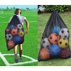 Generic Heavy Duty Mesh Ball Bag, Drawstring Sport Equipment Storage Bag for Basketball, Soccer - 4 of 4