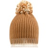 French Connection Beanie Hat for Winter Contrast Design with Pom Pom - 2 of 4