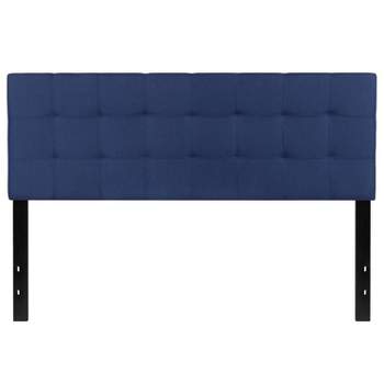 Flash Furniture Bedford Tufted Upholstered Queen Size Headboard in Navy Fabric