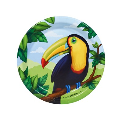 Birthday Express Jungle Birthday Dessert Plates - 8 Pack