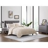 The Nesting Company Elm Collection 3 Piece Stripe Seersucker Bedding Comforter Set with 2 Pillow Shams and Comfortable Microfiber Machine Washable - 4 of 4