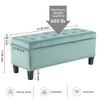 Ottoman with Storage,Foot Rest Bench Bag Floor Chair for Bedroom or Entryway - 4 of 4
