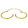 Gold 925 Silver Ear Hoops, with a Touch of Luxury and Simple Style - 4 of 4