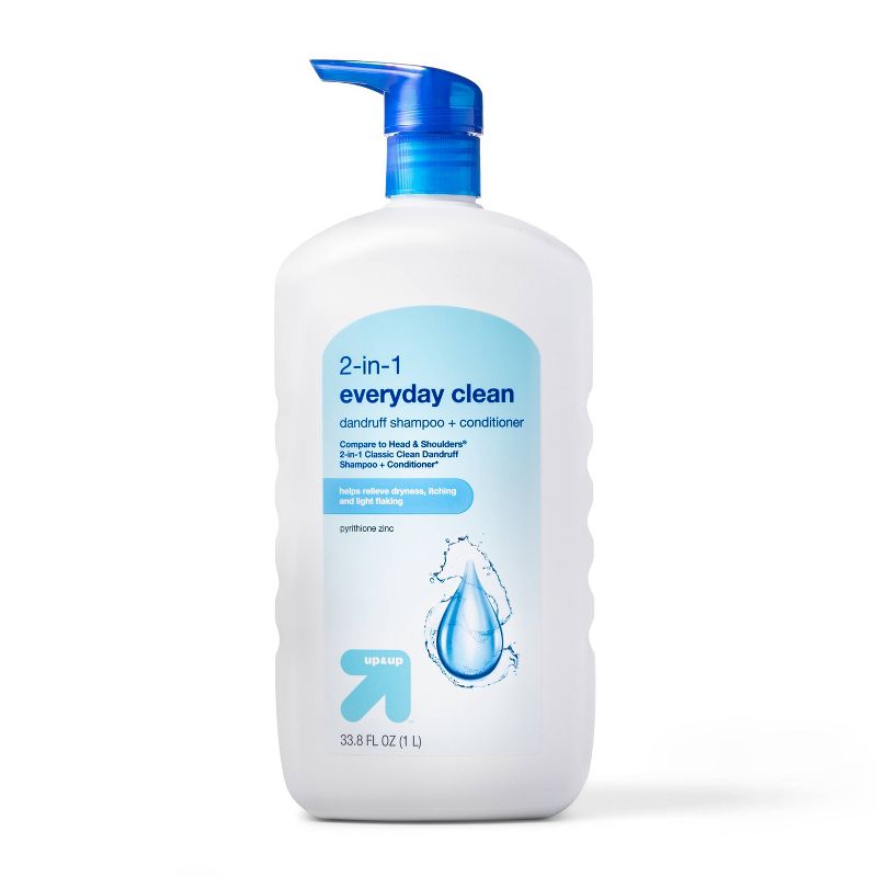 2-in-1 Everyday Clean Dandruff Shampoo + Conditioner - 33.8 fl oz - up &#38; up&#8482;, 1 of 6