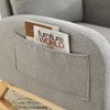 27.6"W Modern Accent High Backrest Living Room Lounge Arm Rocking Chair, Two Side Pocket - 4 of 4
