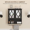 RoyalCraft Bathroom Medicine Cabinet, Wall Mount Storage with Mirror, Towel Bar, and Adjustable Shelves for Wash Room, Laundry, Black - 2 of 4