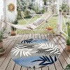 World Rug Gallery Evora Palm Frond Indoor/Outdoor Area Rug - 2 of 4