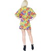 HAPPY BAY Women's Summer Mini Vacation Dress Beachwear Swim Suit Plus Size Beach Dress Coverups Party Bathing Suit Cover Ups 3X-4X Orange Floral - 4 of 4