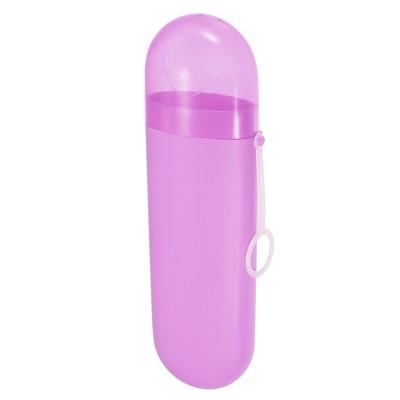 Unique Bargains Plastic Traveling Portable Toothbrush Case with Hook 1 Pc