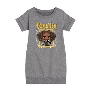 - LOL Surprise! - Royal Bee Graphic Short Sleeve Fleece Dress - 1 of 4