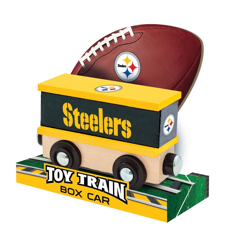 MasterPieces Wood Train Box Car - NFL Pittsburgh Steelers, 4 of 6