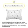 BreathableBaby Cotton Percale Pillowcase, For 13" x 18"/33 x 46 cm Toddler Pillow, Hedgehogs (2-Pack) - 2 of 4
