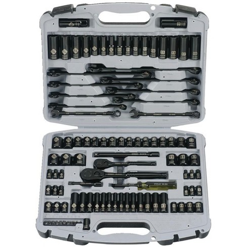 Stanley Fmmt71665 229 PC Black Chrome Mechanic's Tool Set