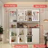 Famapy Combination Living Room Display Cabinet Tempered Glass Display Cabinet Storage Solutions - 4 of 4