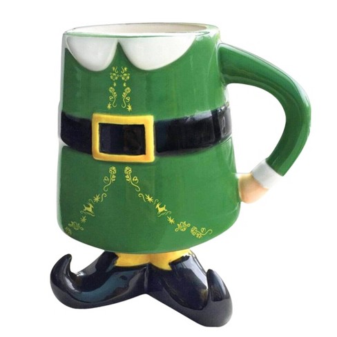 Silver Buffalo Elf OMG! Santa's Coming! Ceramic Mug | Holds 20 Ounces