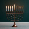 Vintiquewise Modern Solid Metal Judaica Hanukkah Menorah 9 Branched Candelabra - 4 of 4