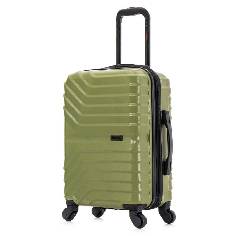 InUSA Aurum Lightweight Hardside Carry On Spinner Suitcase - Green, 3 of 19