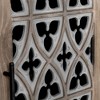 ORRD Antique Black Hollow 4-Door Cabinet, American Country Style – Perfect for Living Room, TV, or Kitchen - 2 of 4