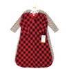 Hudson Baby Infant Girl Thermal Long Sleeve Sleeping Bag 2pk, Buffalo Plaid Leopard - 2 of 4