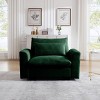 Single Recliner Sofa,Corduroy Deep Seat Single Sofa With Waist Pillow,Deep Seat Couch,Recliner Sofa For Living Room,Apartment-Cuddlewood - 2 of 4