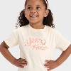 Toddler Girls' Relaxed Graphic T-Shirt - Cat & Jack™ Off-White - 2 of 4