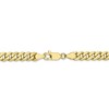 Black Bow Jewelry 5.75mm 10k Yellow Gold Flat Beveled Curb Chain Bracelet - 3 of 4