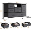 47.4'' TV Stand with Power Outlet for 55'' TV , 8-Drawer Storage Dresser for Bedroom,Wood Top Console Table with 22 Light Modes - 3 of 4