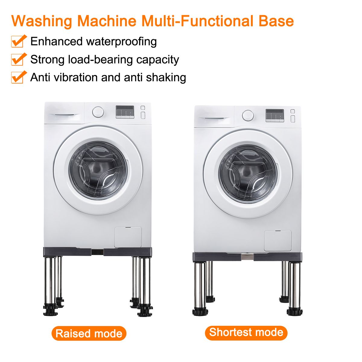 Unique Bargains 4 Strong Feet Multi-Functional Adjustable Mini Fridge Stands - thumbnail 9