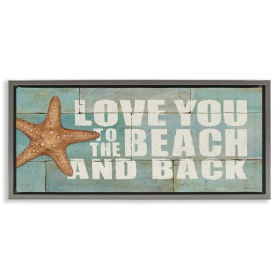 Stupell Industries Beach & Back on Bricks, 25" x 11"