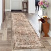 Washable Rug Vintage Area Rug Non Slip Non Shedding Rugs Medallion Distressed Low Pile Rug Oriental Accent Throw Carpet for Living Room Bedroom - 2 of 4