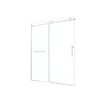 Cesicia 60x75 inches Chrome Semi-Frameless Sliding Shower Door - 2 of 4