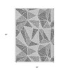 Pewter Charcoal And Gray Geometric Washable Indoor Outdoor Area Rug - 3 of 4
