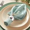 Farmlyn Creek Silver Napkin Rings Holder Set of 12 for Dining Table Wedding Party Place Setting Decor 1.8" - 3 of 4