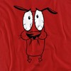 Courage The Cowardly Dog Scared Adult T-Shirt - 2 of 4