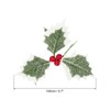 Unique Bargains Festive Lifelike Durable Artificial Holly Berries with Green Leaves 4.5 x 5.7 Inch Red&Green 48 Pcs - 2 of 4
