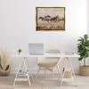Stupell Industries Galloping Horse Herd Countryside Floating Frame Canvas Art - 3 of 4