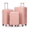 KTMBDW  Luggage 3 Piece Set Suitcase Spinner Hardshell Lightweight Durable with Combination Lock, Carry on Suitcase - 20"/24"/28" - 2 of 4