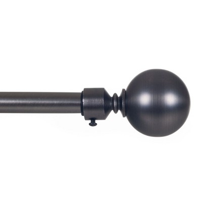 Hastings Home Sphere Curtain Rod 3/4 inch - Pewter