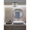 Elegant Lighting Cora 13 inch flush mount in black - 2 of 4
