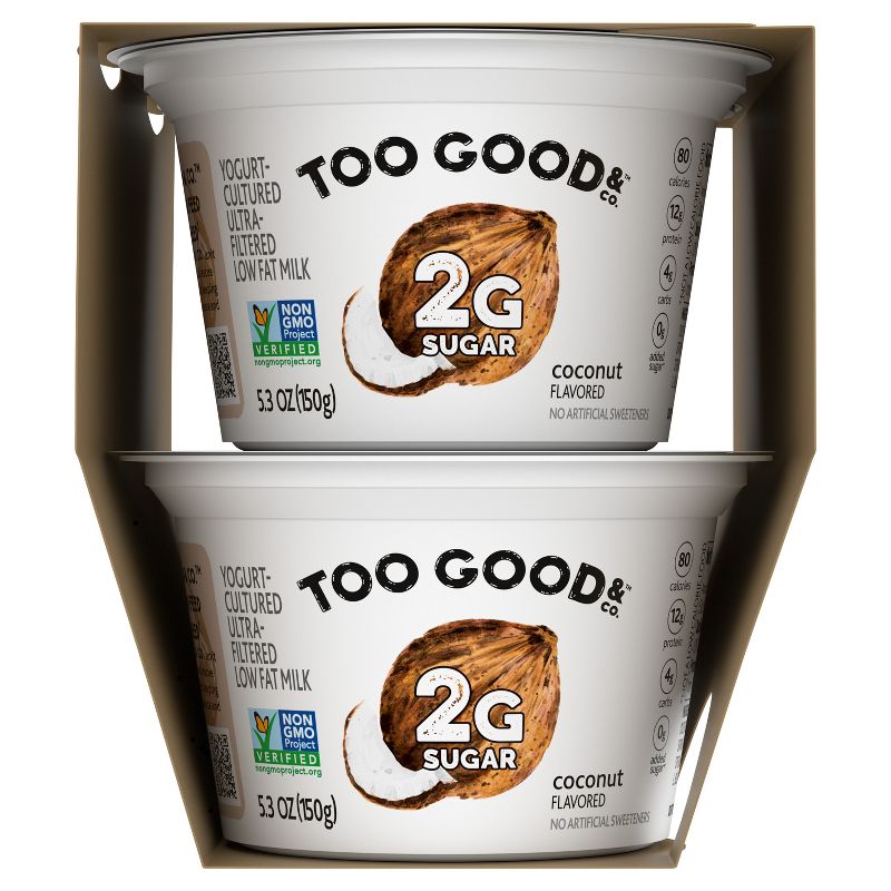 Two Good Low Fat Lower Sugar Coconut Greek Yogurt - 4ct/5.3oz Cups, 6 of 15